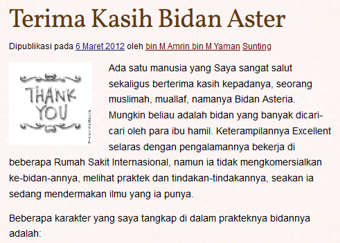 rekomendasi Bidan terdekat aster